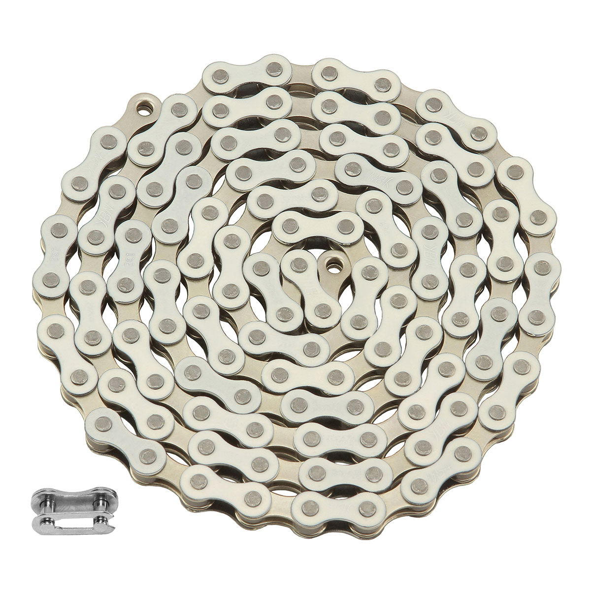 YBN Chain 1/2x1/8x112 1/Speed White/Chrome.